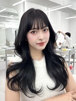 アマトウキョウ アユンチェ(AMA TOKYO×AYUNCHE) 前髪顔まわり韓国ヘアレイヤーカットサイドバンク2wayバンク韓国