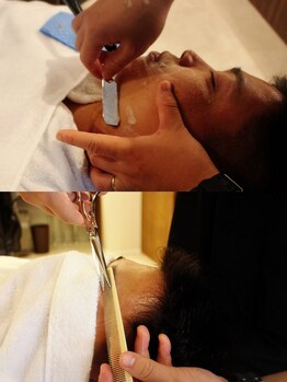 アザーハーフ(Other Half)の写真/自分では整えにくいひげや眉も、プロの技におまかせ◎骨格や髪型とのバランスを見て、清潔感と好印象を両立