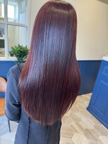 ラグ バイ シゲルカットクラブ 神田久志本店(lag)&nbsp;艶感ワインレッドストレート