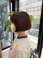 エンタリティリット(entality lit)&nbsp;レッドブラウン×ミニボブスタイル