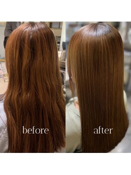 マリエプレシャスサロン(Marie Precious Salon)の写真/【金山/東別院】定番メニュー★『サスティナブル縮毛矯正』は必体験!質感向上で理想以上の仕上がりに♪