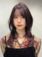 シャルムバイケンジ(Charm.by KENJE)&nbsp;前髪イメチェンピンクベージュアンブレラカラークールショート