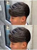 大人気センターパート×テーパーフェード