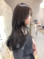 ロンドアジュール 横浜(Lond azur)&nbsp;レイヤーカット/グレージュブラウン/韓国巻き/顔周りカット