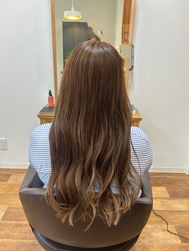 wave ブリーチなしベージュカラー