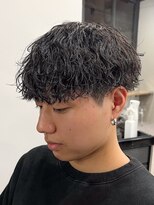 エルマーク メンズパーマ 吉祥寺(L-MARK)&nbsp;シャドウパーマ/波巻きパーマ/メンズ/センターパート/眉毛