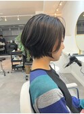 骨格美人に見えるショートボブで大人可愛く! 元重