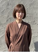 【骨格補正】丸みショート×小顔カット