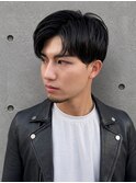 ビジネスマン アップバング ナチュラル ツーブロック