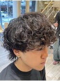 シャドウパーマスパイラルパーマツイストパーマウルフカット