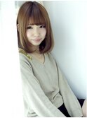 大人かわいい透け感ボブ★ミントカラー♪