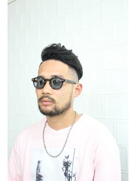 メリケンバーバーショップ フクオカ(MERICAN BARBERSHOP FUK) クラウドマッシュテクノセミウェットワイルドツーブロック44