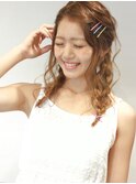 ルーズな編み込みおさげヘア★