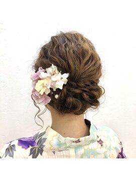 美容室 ミヤモト ゆるっと浴衣アレンジ