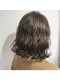 お客様snapハイライトフルカラーマットアッシュ