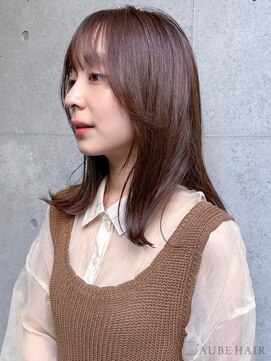 オーブ ヘアー シャノン 都城店(AUBE HAIR shanon) 20代・30代_くびれ巻き/ブラウンベージュ