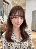 【Lond castillo】佐次田大人フェミニンレイヤーココアベージュ