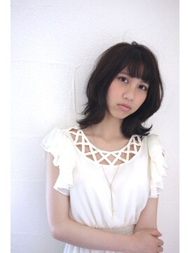 クラク 笹塚店(KURAKU) 大人可愛いグレージュカラーボブウルフ黒髪ココアベージュ