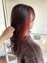 バース ヘアデザイン(Birth hair design) イヤリングカラーレッド