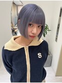 ボブ*ダブルカラー*ネイビーブルー【ZinaCENTRAL】