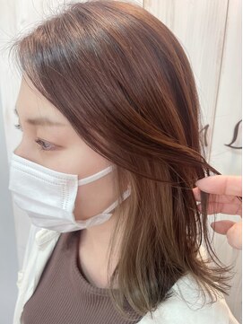 ヘアースペースブルーム リアン 岡町店(HAIR SPACE BLOOM Lien) 【岡町/インナーカラー】アッシュベージュ/グレージュ