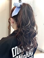 ポニーテール原宿/ブリーチ/ヘアセット