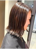 髪質改善/美髪/ミディアム/外ハネ