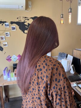 ヘアーデザイン ディードット(Hair design D.) 大人ピンク/春カラー