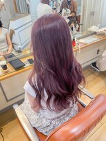 ネオリーブアイム 横浜西口店(Neolive aim)&nbsp;髪色から出すモテ、大人上品なカシスブラウン横浜　【成田】