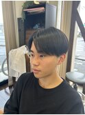 センター分けマッシュ