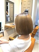 リコ ヘアー メイク 海老名店(Lico hair make) ホワイトブロンド/ミニボブ/顎ラインボブ