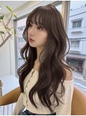 レイヤーカット艶カラー透明感カラーナチュラルハイライト