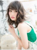 グレーベージュくせ毛風前髪パーマ韓国風巻きh4上尾20代30代40代