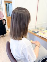 ネオリーブ チロル 横浜西口店(Neolive CiroL.)&nbsp;酸性縮毛矯正/グレージュ/大人ボブヘア/美髪【横浜】k