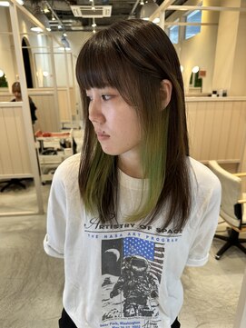 シダ(sida) インナーカラー「yellow Green」アディクシー