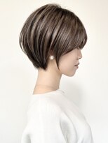 ジルブラン(JIL BLAN) ハイライトバレイヤージュダブルカラーショートカット30代40代