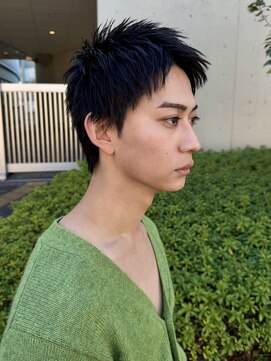 クロト(Clotho) スパイキーショート/メンズショート/ピンパーマ波巻きツイスト