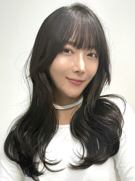 ワンズ リー 上大岡店(One's ly) くびれミディ暗めカラー／フェイスフレーミング/デザインカラー