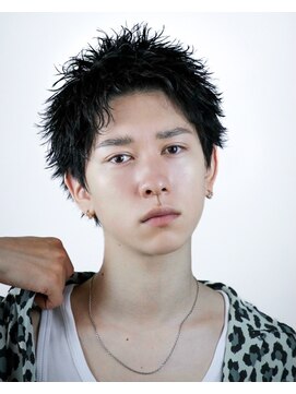 オーシャントーキョー 大阪(OCEAN TOKYO) シャドウパーマ波巻きパーマツーブロック無造作マッシュ