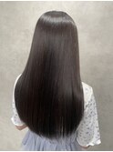 黒髪クラゲヘアーオリーブグレー小顔ココアベージュ
