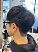 宇都宮メンズカットスパイキーショートツーブロックフェード