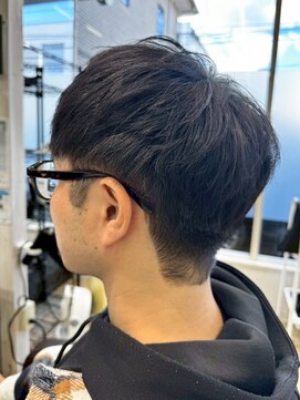 宇都宮メンズカットスパイキーショートツーブロックフェード