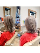 ステラバイケンジ 藤沢(STELLA by KENJE)&nbsp;白髪ぼかし細めハイライト30代40代50代【藤沢　藤沢駅】