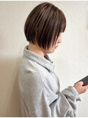 ハイライトで立体感をプラス◎カジュアルショートボブ