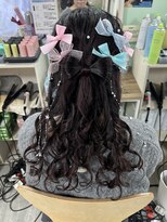 ベルデイズ 関内店(BELDAYS) リボンハーフアップ×ミックス巻き