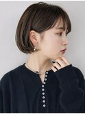 内巻き　シンプル　ミニボブ　ボブ　伸ばしかけボブ　青山