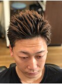 毛流れを活かしたメンズカット　爽やかショートスタイル
