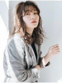 小顔/ネビージュ/ボブルフ/黒髪/ワンレン/銀座