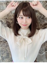 生田絵梨花さん風 20代30代◎小顔 無造作カール  ボブディ横浜