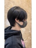前下がりセンターパート